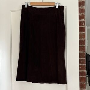 Eileen Fisher Dark Brown A-Line Skirt